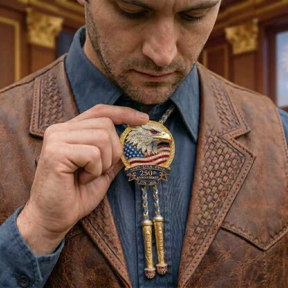 🎁Last Day 49% OFF - 🦅 USA 250th Anniversary Eagle Bolo Tie