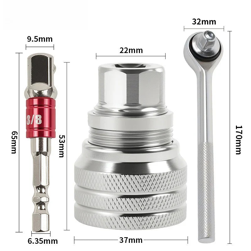 🔧10-19mm Adjustable Universal Socket Wrench