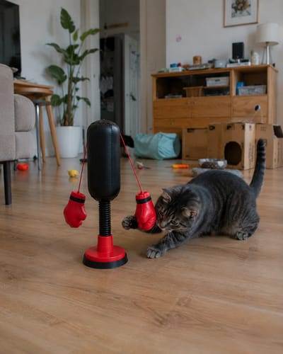 🐈🥊Mini Cat Punching Bag