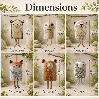 🔥Last Day 49% OFF - ✨Handmade Whimsical Animal Wind Chime Ornaments