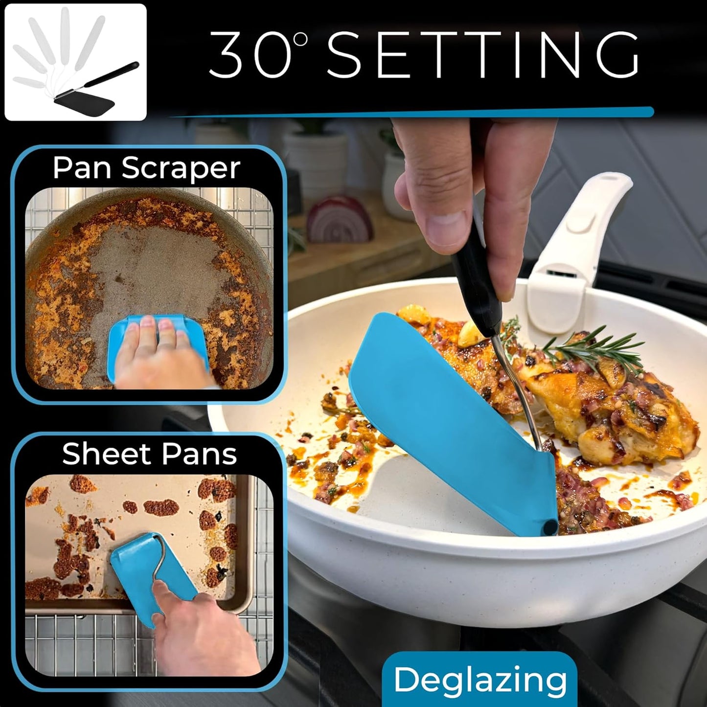 🔥Hot Sale 50% OFF🔥Adjustable Angle Spatula - New PPSU material
