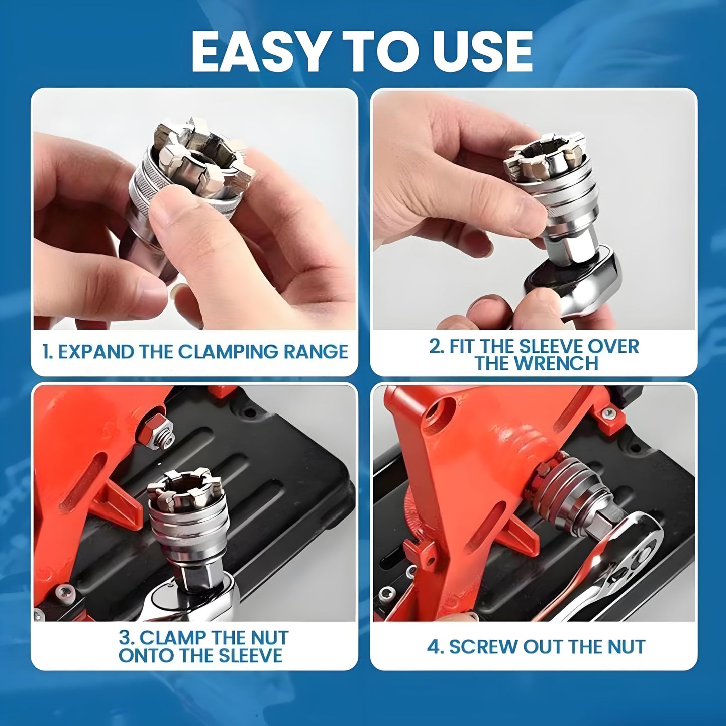 🔧10-19mm Adjustable Universal Socket Wrench