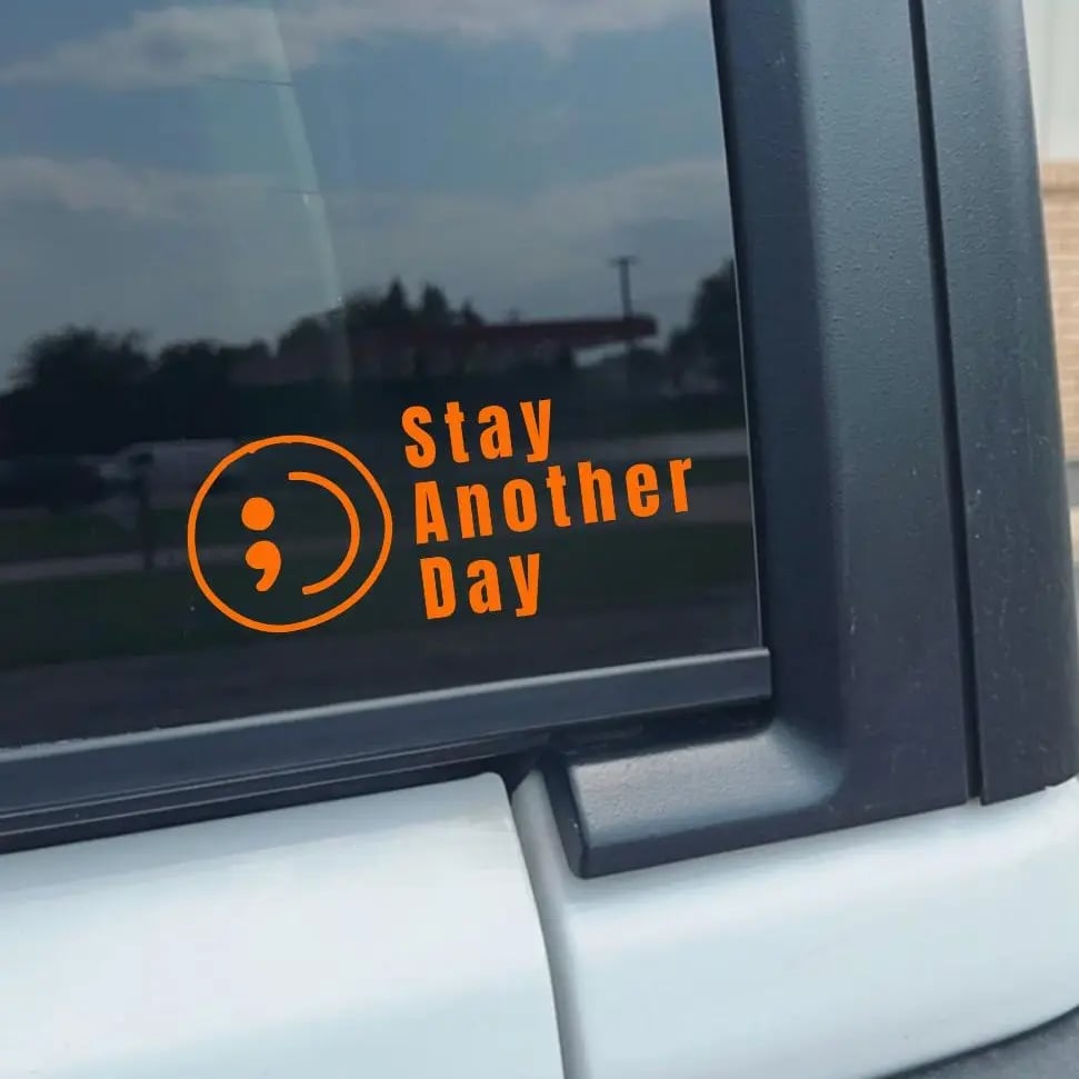 🎗️Share Pack❤️ SAD Mental Health Awareness Car Decal⏰BUY 1 GET 3 FREE