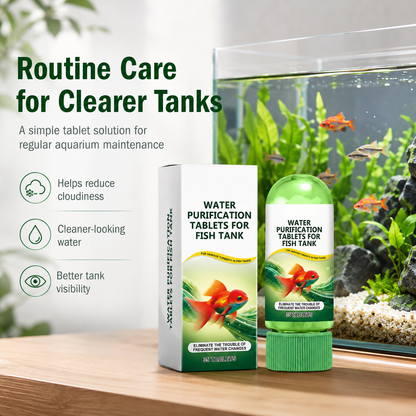 🔥HOT SALE 49% OFF 🔥 Crystal Clear Aquarium Water Purification Tablets