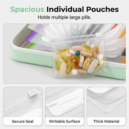 💊 MedVault ProTM A8 Waterproof Pill Organizer Set
