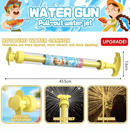 🌈 Bright rainbow LED water pistol | Summer fun that bursts into life as if by magic! ✨