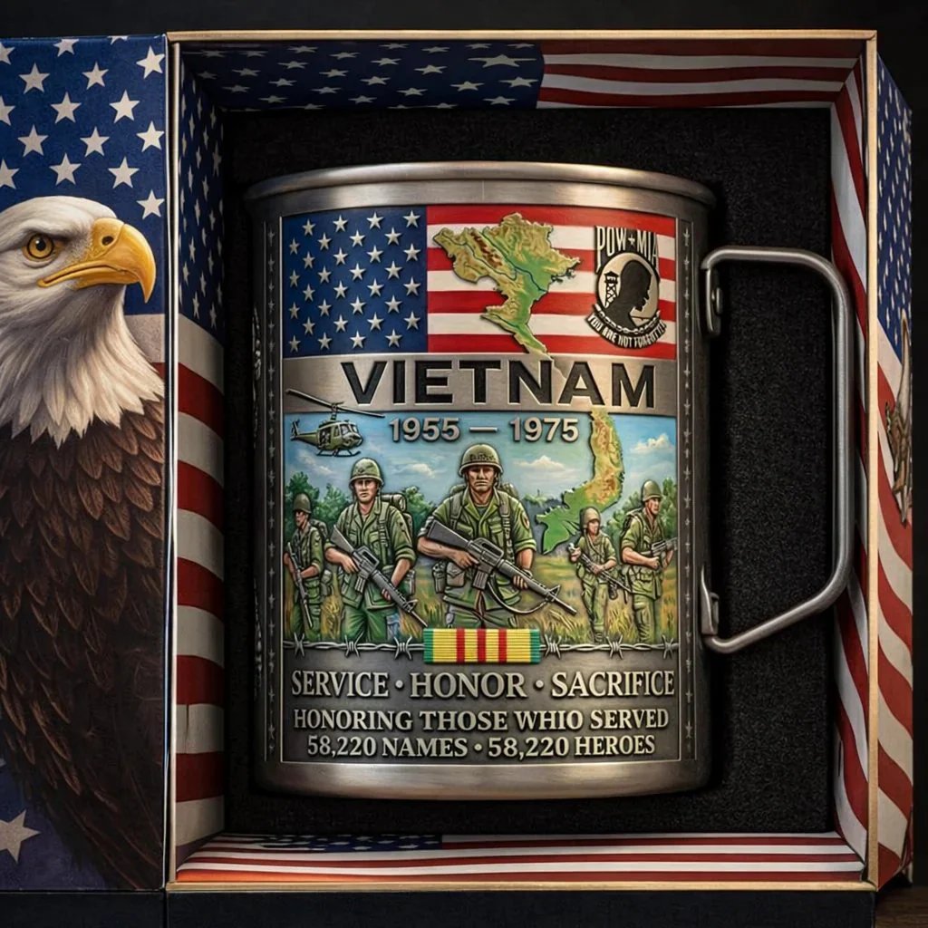 🔥LAST DAY 49% OFF 🎖️2026 Architecturm®Vietnam Veteran Honor Coffee Mug – 1955-1975 Service Tribute