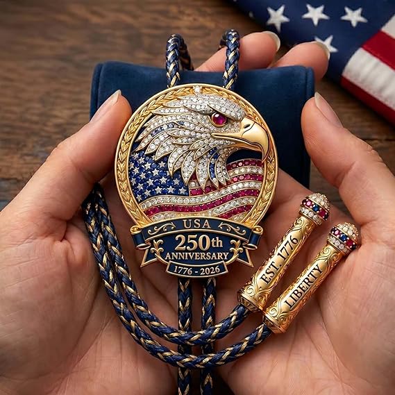 🎁Last Day 49% OFF - 🦅 USA 250th Anniversary Eagle Bolo Tie