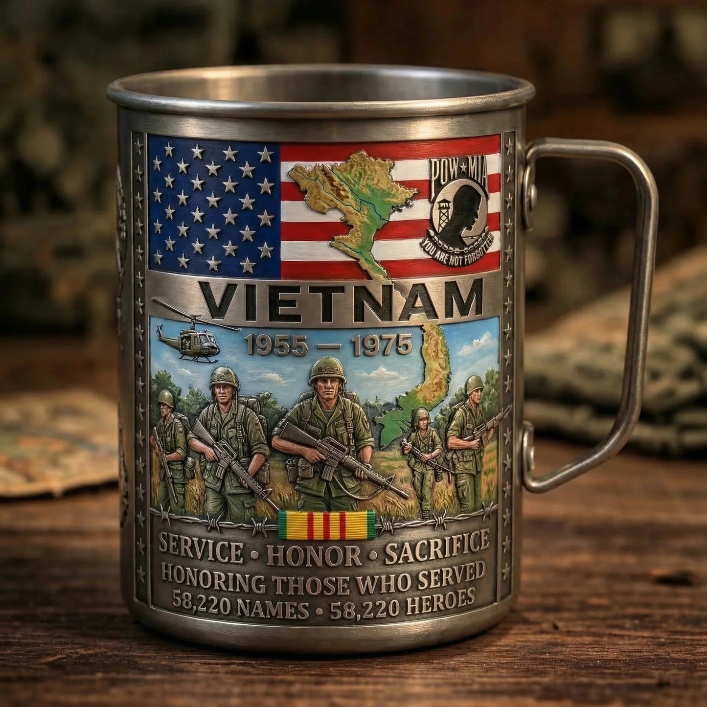 🔥LAST DAY 49% OFF 🎖️2026 Architecturm®Vietnam Veteran Honor Coffee Mug – 1955-1975 Service Tribute
