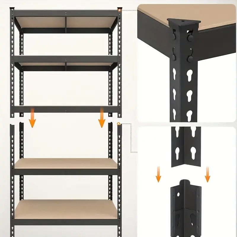 heavy duty industrial shelving unit adjustable 3_5 tier - Temu