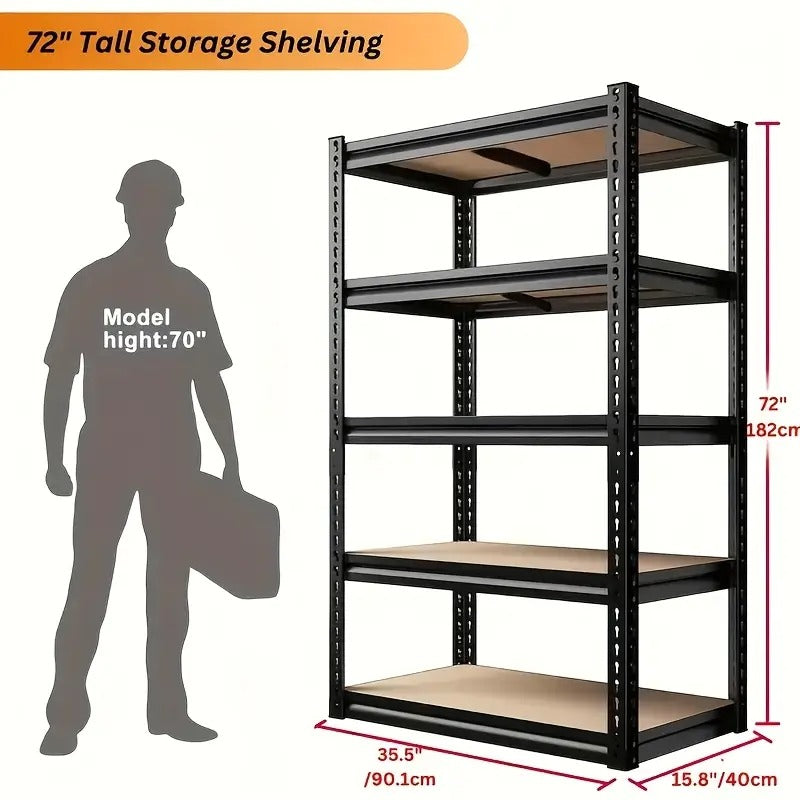 heavy duty industrial shelving unit adjustable 3_5 tier - Temu