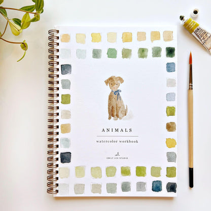 🎁Cozy Slow Watercolor Workbook Art Practice Set