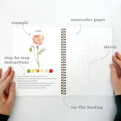 🎁Cozy Slow Watercolor Workbook Art Practice Set