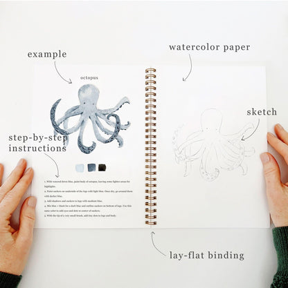 🎁Cozy Slow Watercolor Workbook Art Practice Set